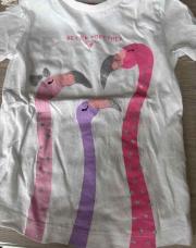 Tee-shirts jamais mis 9/12mois flamant rose 