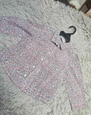 Chemise blanc rouge bleu foncé 23 mois