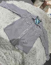 Chemise noire blanche 