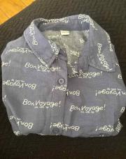 Chemise bleue bon voyage 131/140