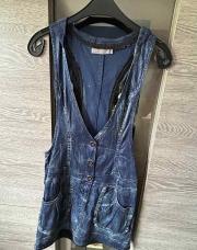Chasuble capuche bleu jeans 
