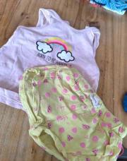 Pyjamas deux pièces arc en ciel 12 mois 