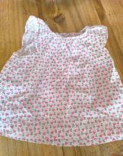 Tee-shirt okaidi 9 mois blanc rose 