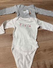 Lot de 2 bodys long 9M Gemo