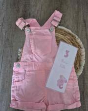 SALOPETTE JEANS ROSE 3 MOIS