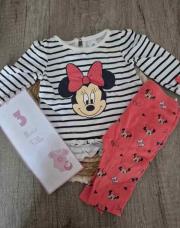 HAUT A LIGNE MINNIE ET BAS ROSE 3 MOIS