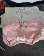 Lot 2bodys 3 mois lapin, princesse