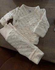 Ensemble beige cerise Kiabi 1mois