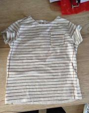 T-shirt ligné beige Kiabi 18m