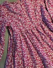 Robe rose à fleur okaidi 110cm
