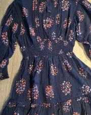 Robe bleu fleurie c&a prénium 104
