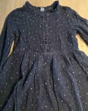 Robe bleu gaz de coton okaidi 5ans