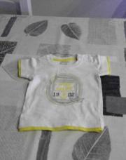 t-shirt jbc blanc 3 mois