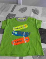 t-shirt kid kana vert 24mois