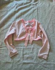 4 ans boléro rayé rose neuf Le Chic