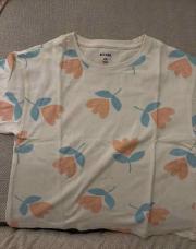 T-shirt fleur - 104cm