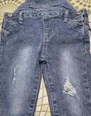Salopette en jeans 6/9m