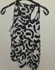 Blouse noir et blanche 34