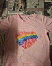 Tee shirt coeur 