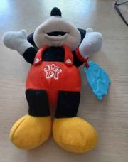 Mickey salopette rouge avec anneau bleu
