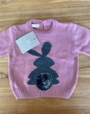 Pull rose Lapin 3 mois Neuf 