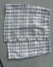 Jupe blazer blanc et noir 