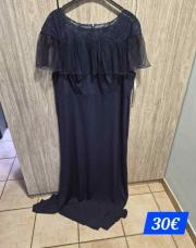 Robe pour mariage soirée bleu T4xl