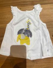 T shirt blanc Obaibi 6 mois 