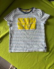 T-shirt okaidi 6ans ligne bleu blanc