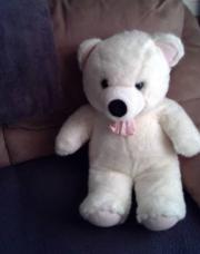 peluche blanc ours 