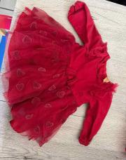 *robe cérémonie rouge 3mois