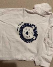 T-shirt blanc lion 
