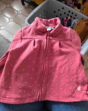 Gilet okaidi rose petit pois 18 mois 
