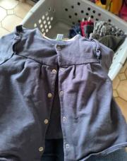 Gilet okaidi bleu 12 mois 