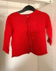 Gilet rouge Kiabi 24mois