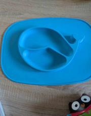 Assiette bleue