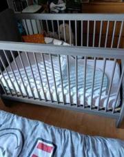 Lit cage + matelat + extension pour lit 1 personne 