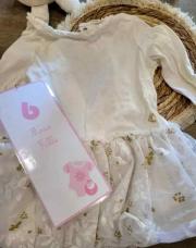 ROBE BLANCHE PETIT BATEAU 6 MOIS