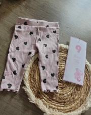 LEGGING MAUVE A COEUR 9 MOIS 