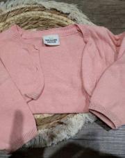 GILET COURT ROSE TAO 12 MOIS