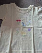 TSHIRT JAUNE PALE AVEC FRUITS 3 ANS 