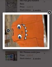 Blouse orange 6ans