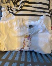 Teeshirt 18M blanc avec une licorne 