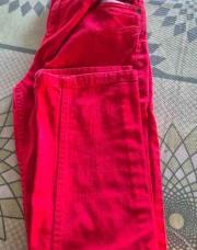Jeans rouge VERTBAUDET 138