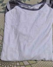 Fin pull gris et blanc 146