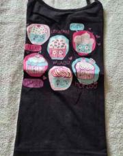 8ans T-shirt noir motif 