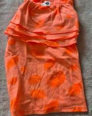 8 ans top ss manche orange Z