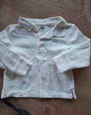 Polo kiabi 9 mois blanc 