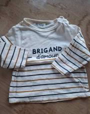 T-shirt manches longues TAO rayé 9 mois 