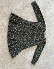 Robe TAO verte à fleur 2-3ans 